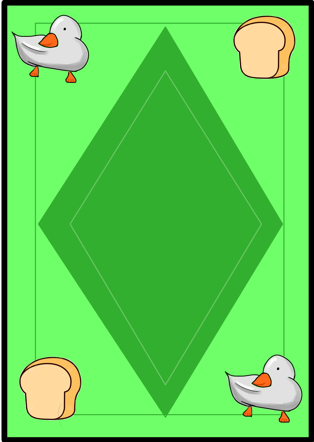 Duck card back